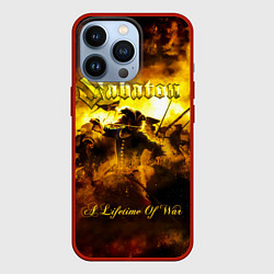 Чехол для iPhone 13 Pro A Lifetime of War - Sabaton, цвет: 3D-красный