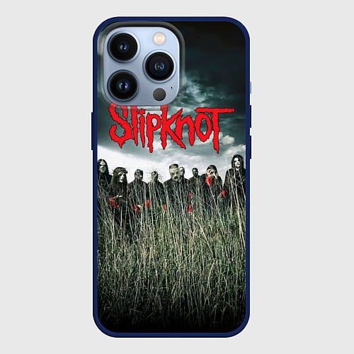 Чехол iPhone 13 Pro All Hope Is Gone - Slipknot / 3D-Тёмно-синий – фото 1