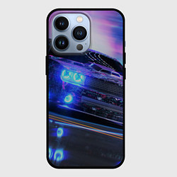 Чехол для iPhone 13 Pro Авто в неоне, цвет: 3D-черный
