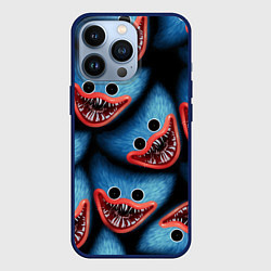 Чехол для iPhone 13 Pro POPPY PLAYTIME ХАГИ ВАГИ ЛИЦО МОНСТРА, цвет: 3D-тёмно-синий