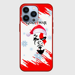 Чехол для iPhone 13 Pro Новогодний God of War, цвет: 3D-красный