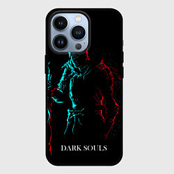 Чехол для iPhone 13 Pro Dark Souls NEON Силуэт, цвет: 3D-черный