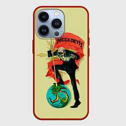 Чехол для iPhone 13 Pro Megadeth world, цвет: 3D-красный