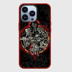 Чехол для iPhone 13 Pro ГЕРОЙ АНИМЕ БЕРСЕРК BERSERK, цвет: 3D-красный