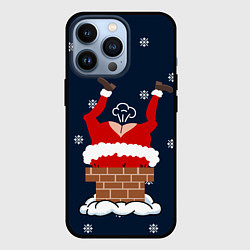 Чехол для iPhone 13 Pro САНТА КЛАУС ЗАСТРЯЛ SANTA, цвет: 3D-черный