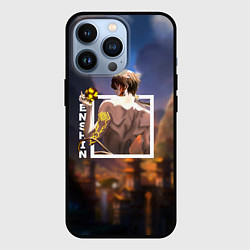 Чехол для iPhone 13 Pro Чжун Ли Zhongli, Genshin Impact, цвет: 3D-черный