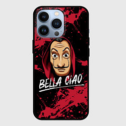 Чехол для iPhone 13 Pro БУМАЖНЫЙ ДОМ LA CASA DE PAPEL BELLA CIAO, цвет: 3D-черный