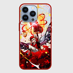 Чехол для iPhone 13 Pro Кли с крыльями при взрыве Genshin Impact, цвет: 3D-красный