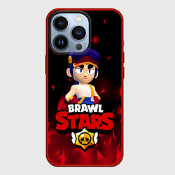 Чехол для iPhone 13 Pro ФЭНГ БРАВЛ СТАРС, FANG BRAWL STARS ОГОНЬ, цвет: 3D-красный