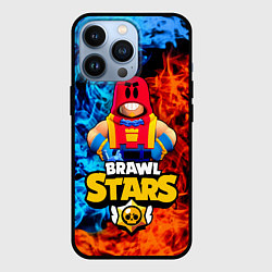 Чехол iPhone 13 Pro ГРОМ БРАВЛ СТАРС, GROM BRAWL STARS ОГОНЬ