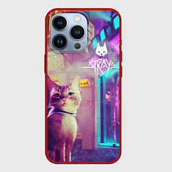 Чехол для iPhone 13 Pro Stray, цвет: 3D-красный