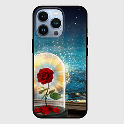 Чехол для iPhone 13 Pro Роза в Колбе, цвет: 3D-черный