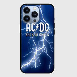 Чехол для iPhone 13 Pro ACDC гроза с молнией, цвет: 3D-черный