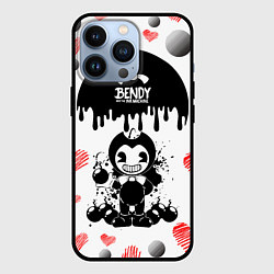 Чехол для iPhone 13 Pro BOMB LOVE BENDY AND THE INK MACHINE, цвет: 3D-черный