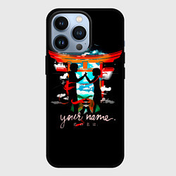 Чехол для iPhone 13 Pro Taki and Mitsuha - Your Name, цвет: 3D-черный