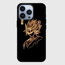 Чехол для iPhone 13 Pro Гоку неоновый Dragon Ball, цвет: 3D-черный