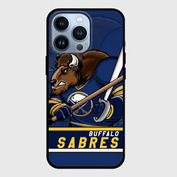 Чехол для iPhone 13 Pro Баффало Сейберз, Buffalo Sabres, цвет: 3D-черный