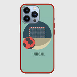 Чехол для iPhone 13 Pro Handball Спорт, цвет: 3D-красный