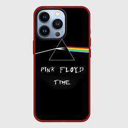 Чехол для iPhone 13 Pro PINK FLOYD TIME ПИНК ФЛОЙД ЛОГОТИП, цвет: 3D-красный