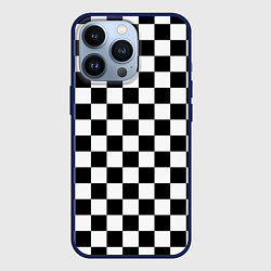 Чехол для iPhone 13 Pro Chess Squares Cubes, цвет: 3D-тёмно-синий
