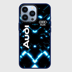 Чехол для iPhone 13 Pro Audi Neon, цвет: 3D-тёмно-синий