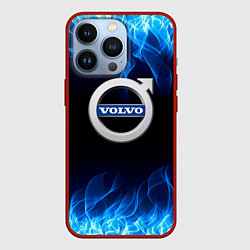 Чехол для iPhone 13 Pro Volvo - Огонь, цвет: 3D-красный