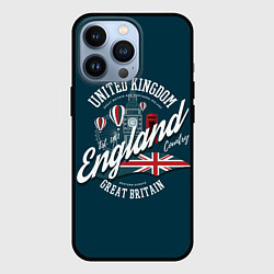 Чехол для iPhone 13 Pro Англия England, цвет: 3D-черный