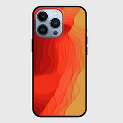 Чехол для iPhone 13 Pro Имитация песка, цвет: 3D-черный