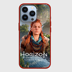 Чехол для iPhone 13 Pro Элой дикий лес Horizon, цвет: 3D-красный