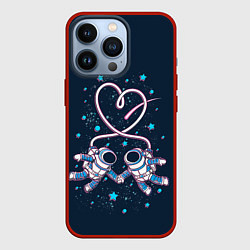 Чехол для iPhone 13 Pro Космическая любовь Cosmic love, цвет: 3D-красный
