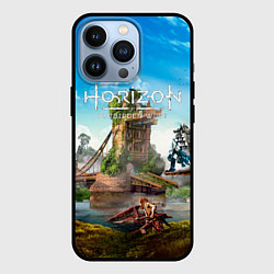 Чехол для iPhone 13 Pro Horizon Forbidden West - разрушенный мост, цвет: 3D-черный