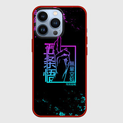Чехол для iPhone 13 Pro СУКУНА МАГИЧЕСКАЯ БИТВА НЕОН SUKUNA NEON, цвет: 3D-красный