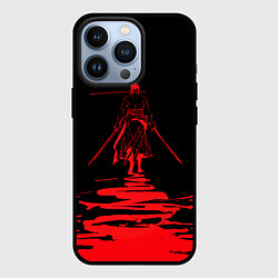 Чехол для iPhone 13 Pro One Piece Красный след, цвет: 3D-черный