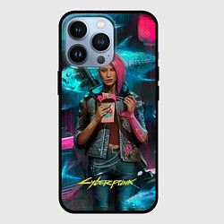 Чехол для iPhone 13 Pro Cyberpunk Ви, цвет: 3D-черный