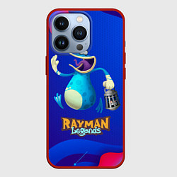 Чехол для iPhone 13 Pro Синий globox Rayman, цвет: 3D-красный