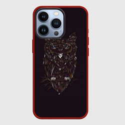 Чехол для iPhone 13 Pro Ночной наблюдатель, цвет: 3D-красный