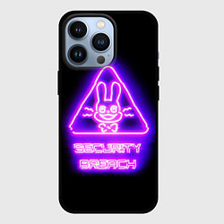 Чехол для iPhone 13 Pro Five Nights at Freddys: Security Breach логотип, цвет: 3D-черный
