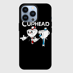Чехол для iPhone 13 Pro Cuphead грозные ребята из Криминального чтива, цвет: 3D-черный