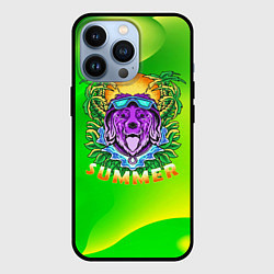 Чехол для iPhone 13 Pro Summer dog Собачка, цвет: 3D-черный