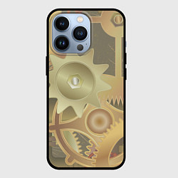 Чехол для iPhone 13 Pro Механизмы паровой машины, цвет: 3D-черный