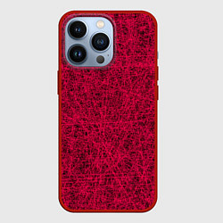 Чехол для iPhone 13 Pro Иллюзия!, цвет: 3D-красный