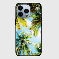 Чехол для iPhone 13 Pro Пальмы под солнцем, цвет: 3D-черный