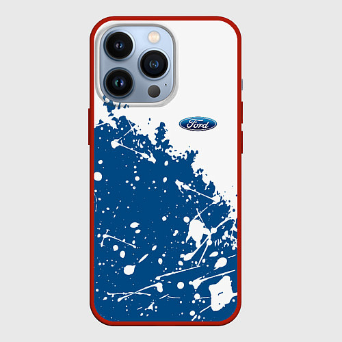 Чехол iPhone 13 Pro Ford форд / 3D-Красный – фото 1