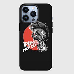 Чехол для iPhone 13 Pro PUNKS NOT DEAD - Панк, цвет: 3D-черный