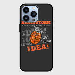 Чехол для iPhone 13 Pro Мозговой Штурм Brainstorm, цвет: 3D-черный