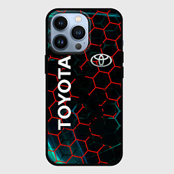 Чехол для iPhone 13 Pro Toyota соты, цвет: 3D-черный