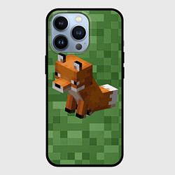 Чехол для iPhone 13 Pro Лиса из Minecraft, цвет: 3D-черный