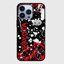 Чехол для iPhone 13 Pro Toyota тойота брызги красок, цвет: 3D-черный