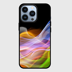 Чехол для iPhone 13 Pro Цветной дым Color pattern, цвет: 3D-черный