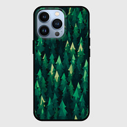 Чехол для iPhone 13 Pro Еловый лес spruce forest, цвет: 3D-черный